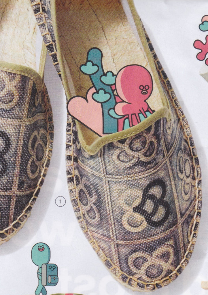 Beautiful espadrille from Barcelona, featuring pavement stones design