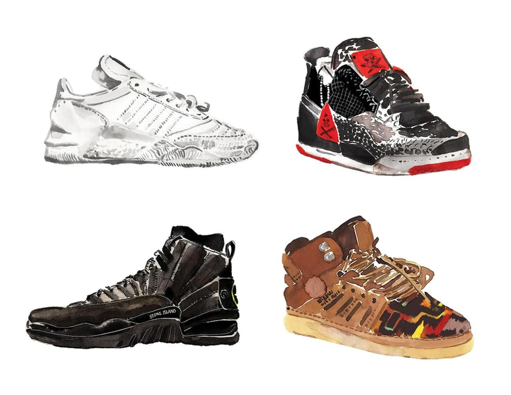 Adding artistry to sneakers