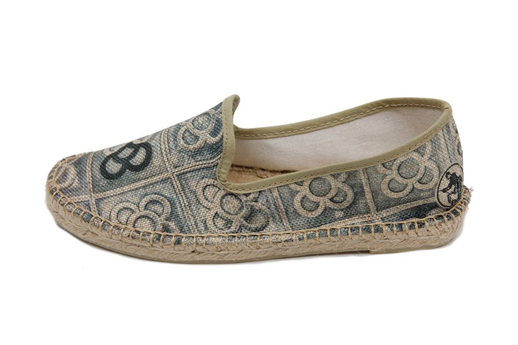 Espadrille with Spanish sidewalk tile design